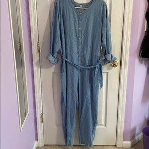 Chambray jumpsuit